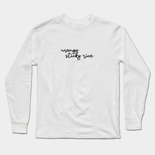 mango sticky rice - black Long Sleeve T-Shirt